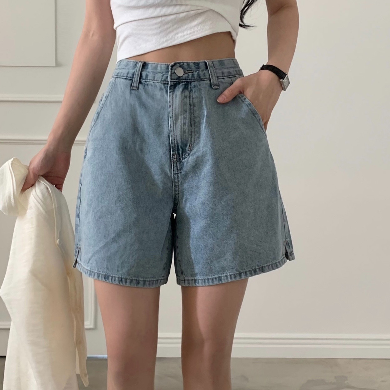 ショートパンツ GREY COTTON SHORTS ストレッチカーゴ ショートパンツ [全5色] – muta Online Store