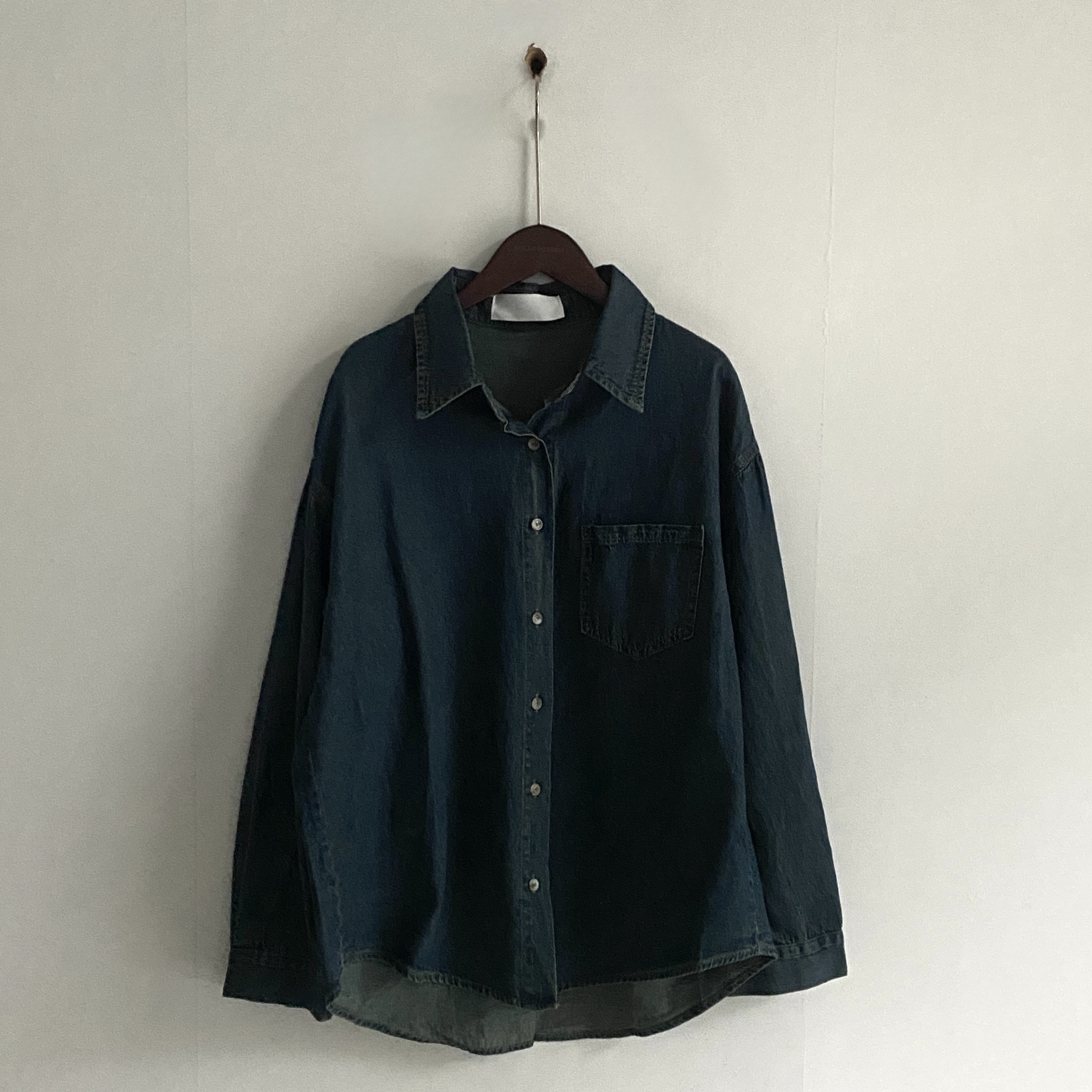 デニムステッチルーズフィットシャツ-3color | ファッション通販サイト