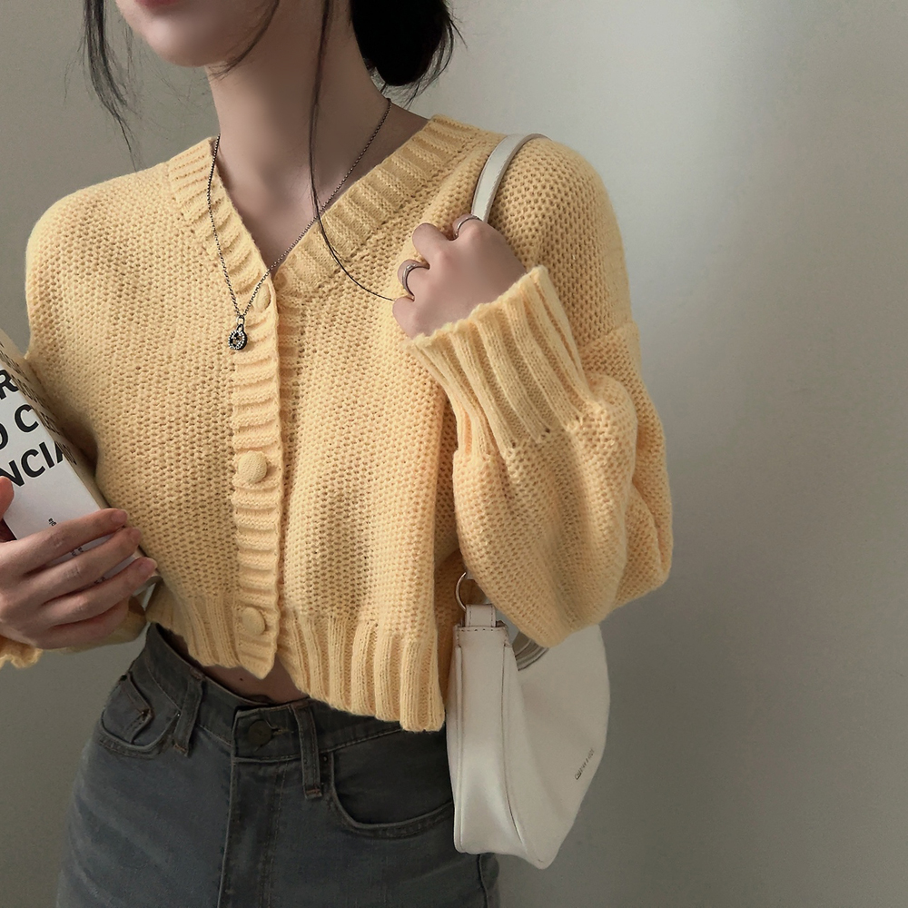 【未使用】アパルトモン　2024SS♡Vネックニットカーディガン　ネイビー 未使用】アパルトモン 2024SS♡Vネックニットカーディガン ネイビー 未