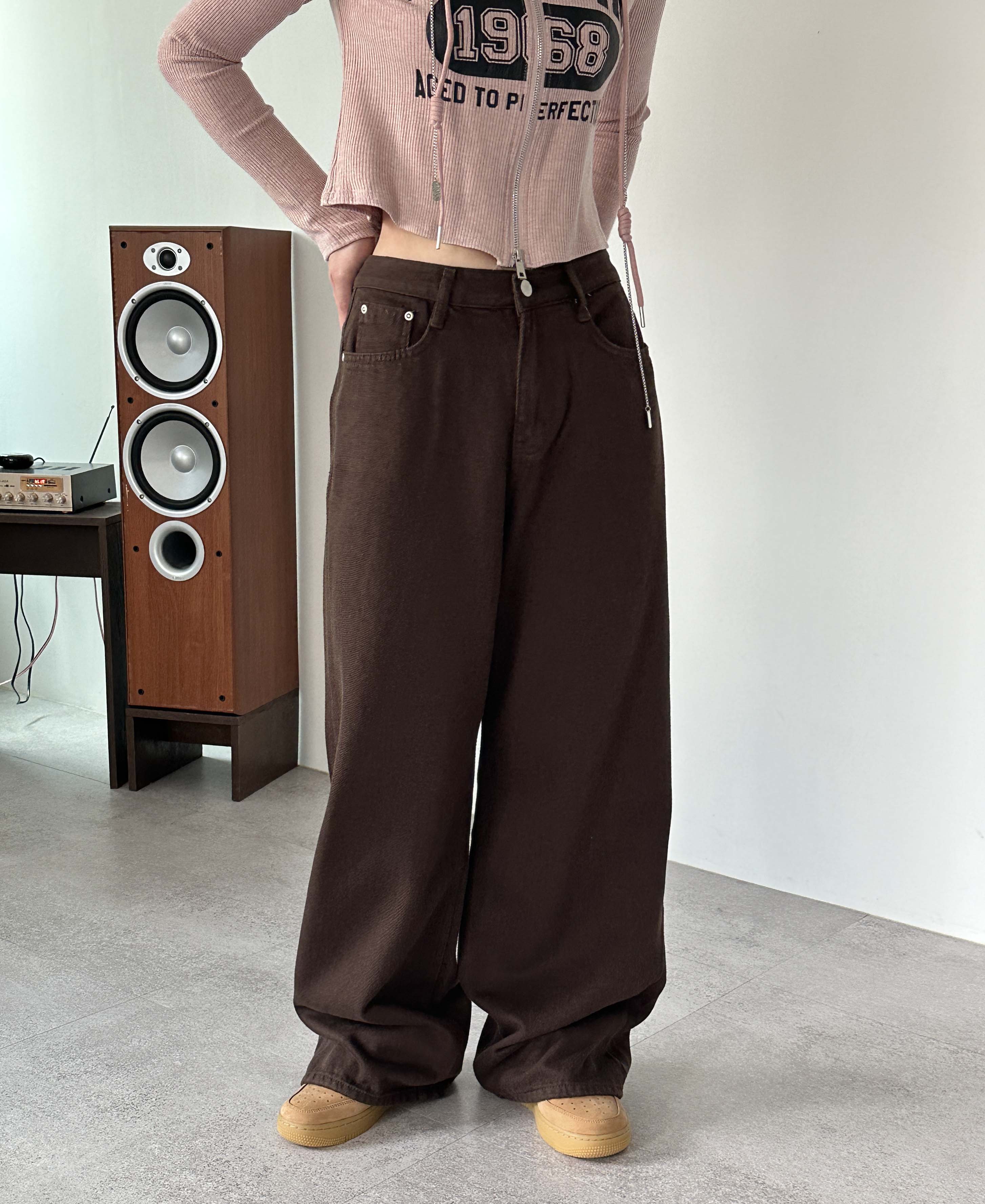 5color]コットンワイドロングパンツ | ファッション通販サイト NUGU