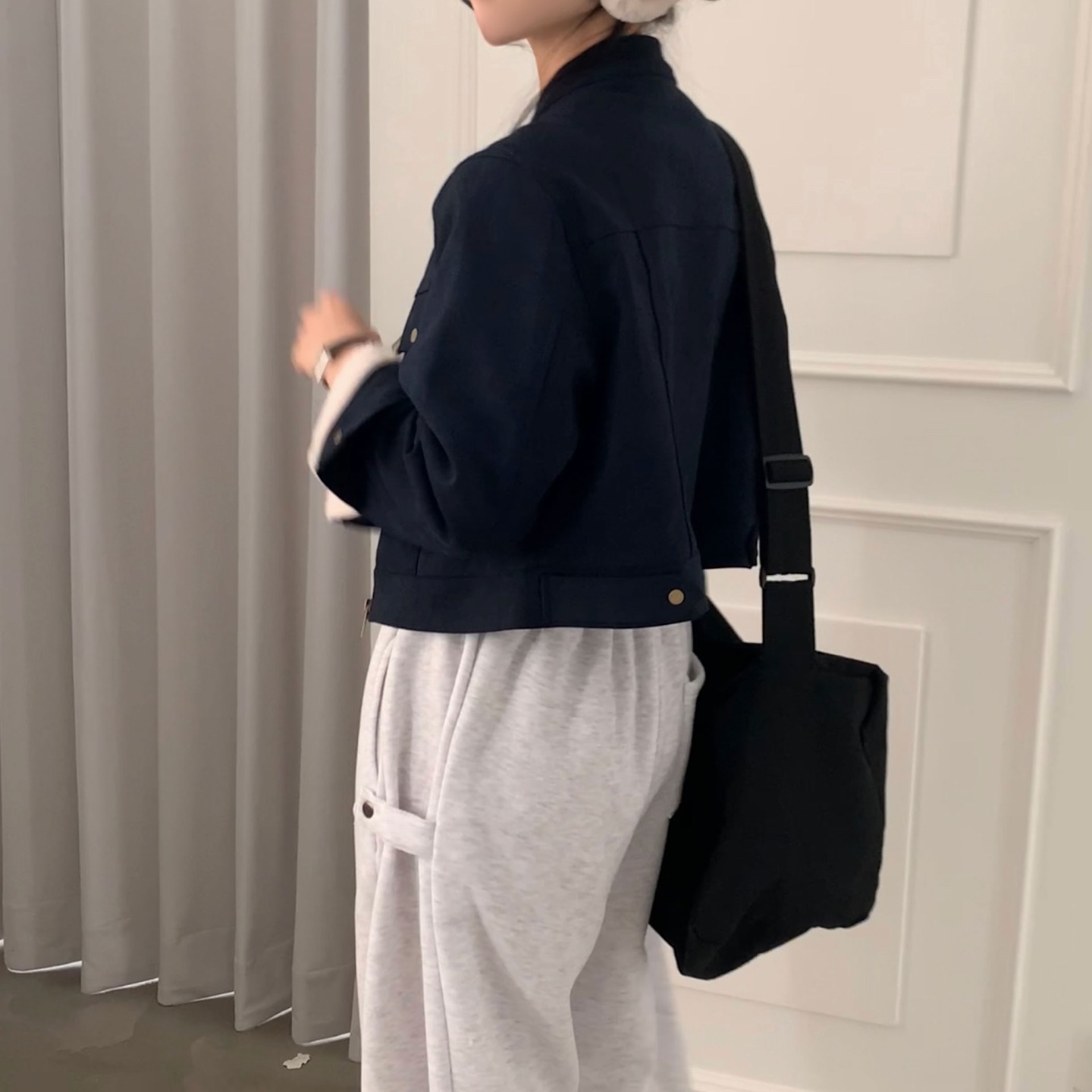 スエードボアクロップドジャケット | ファッション通販サイト NUGU