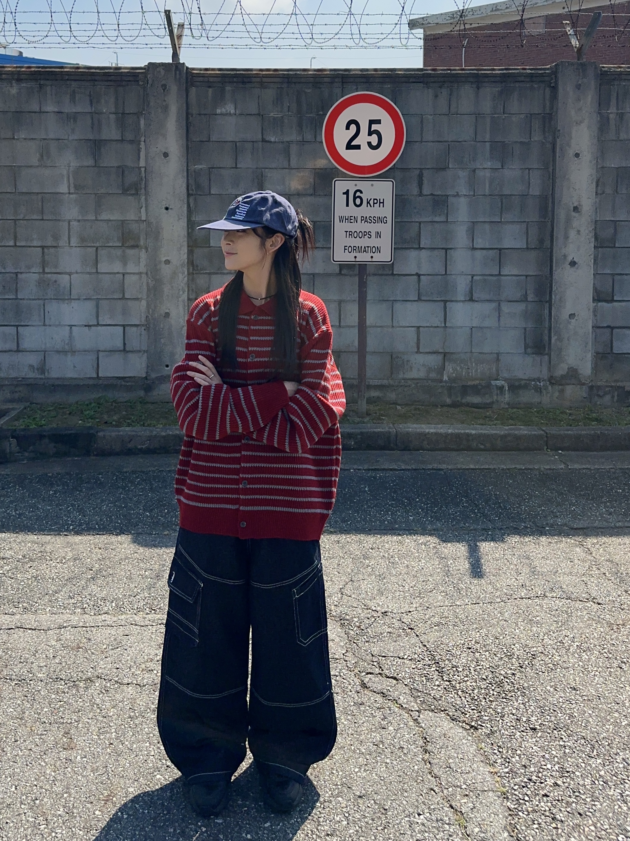 チェーンストライプカラーカーディガン | ファッション通販