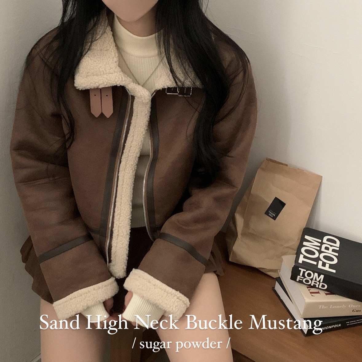 ボアハイネッククロップドムートンコート | ファッション通販サイト NUGU