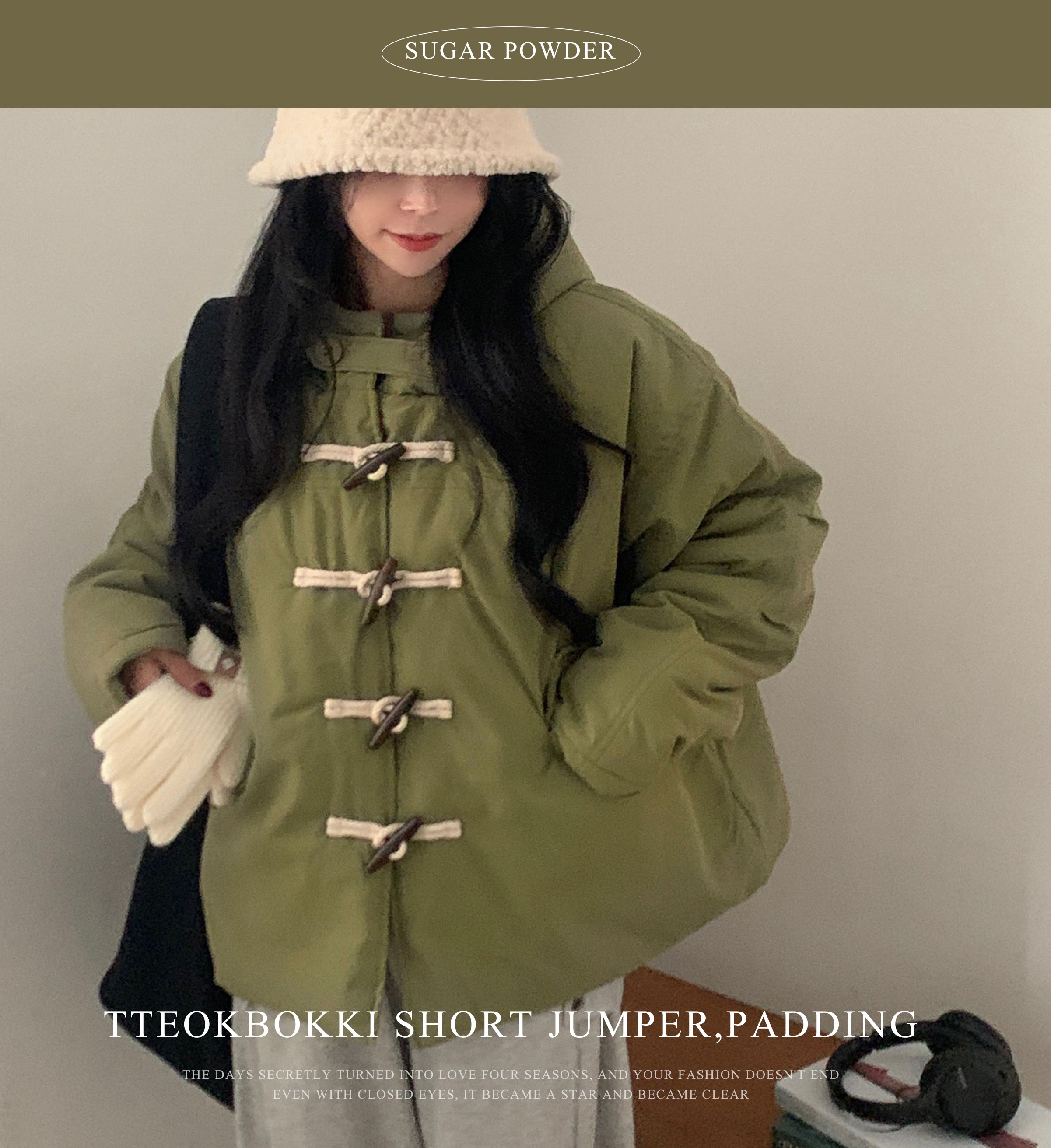 トグルボタン ショート丈 フードダウンジャケット | ファッション通販