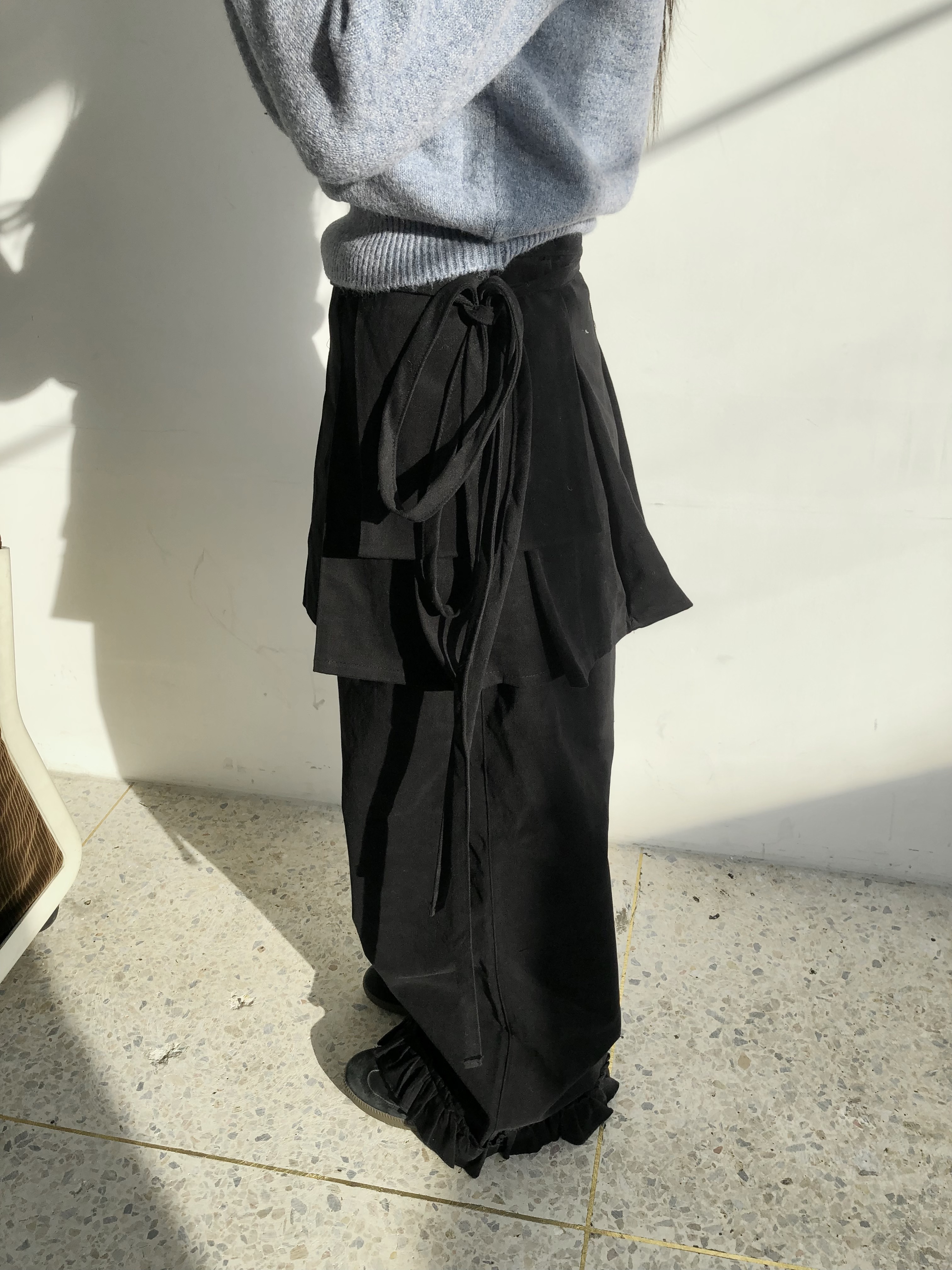 ANDWANG フリルスカート 黒 ミニティアードフリルスカート – WEGO ONLINE STORE