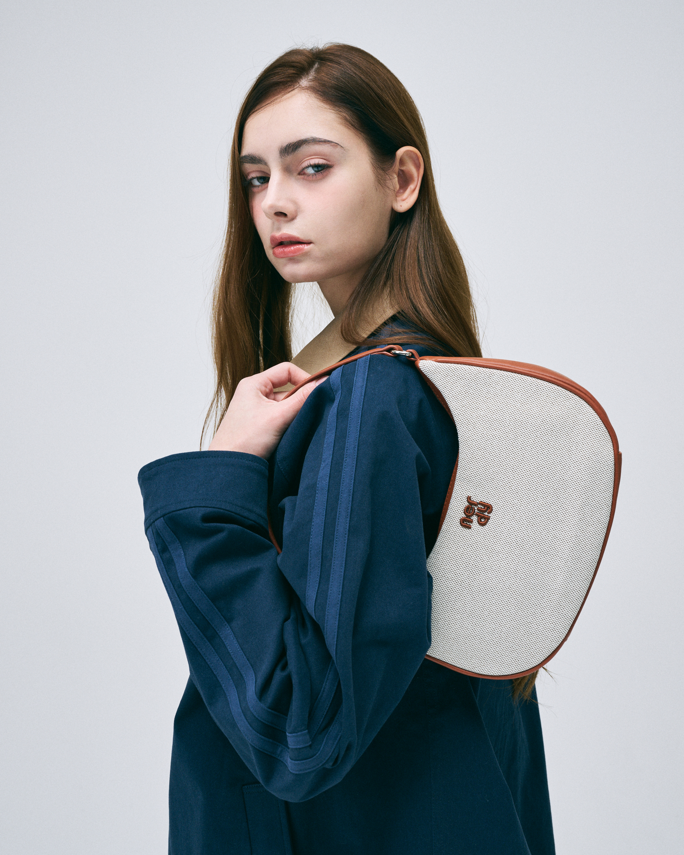 [ NERDY ]★25SS★韓国人気★CANVAS TWO WAY HOBO BAG MUSINSA | NERDY Canvas two way hobo bag brown