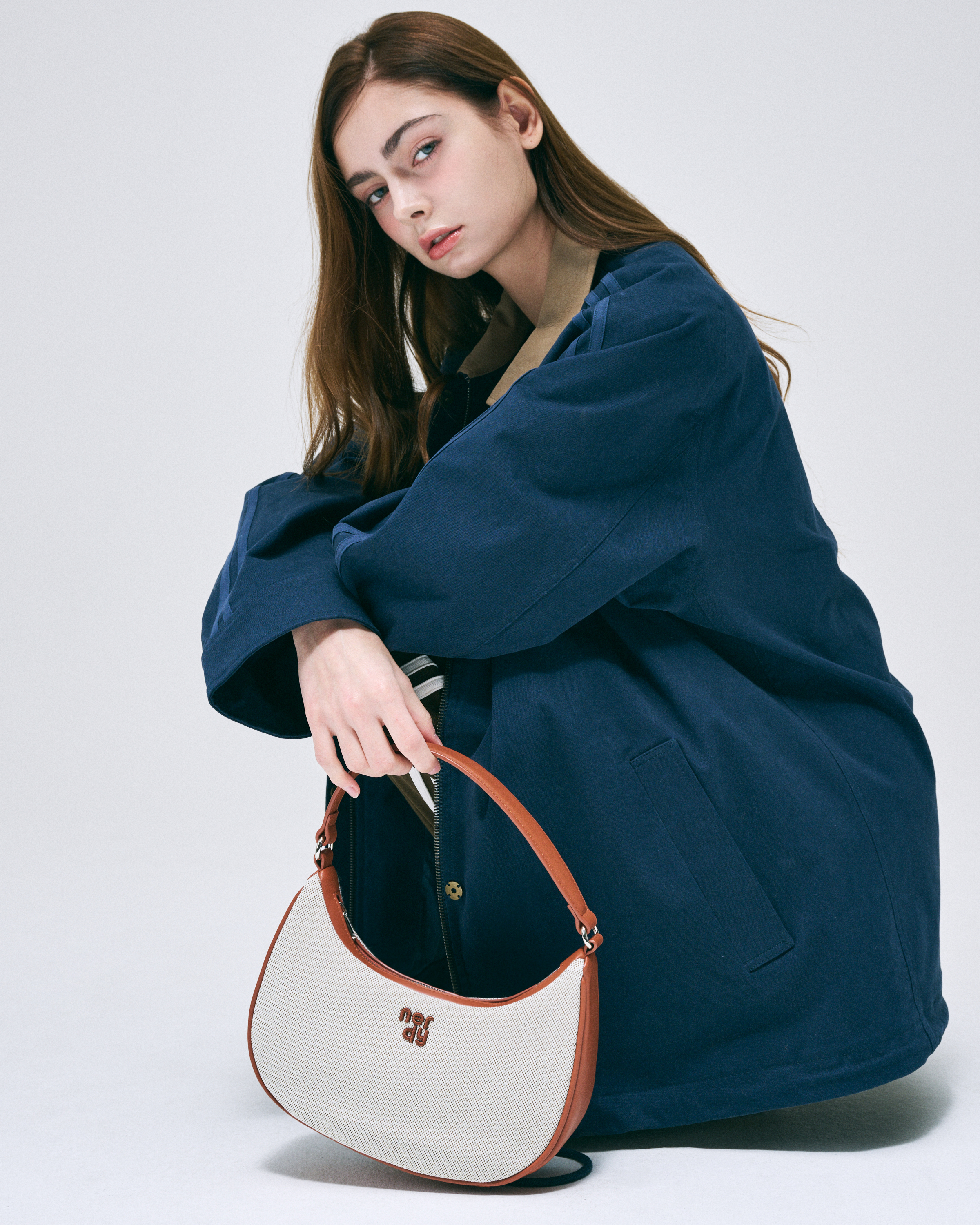 さらに100円引き◆NERDY◆Canvas two-way hobo bag Canvas Hobo Bag, Shoulder Bag Unisex Canvas Crossbody Bag