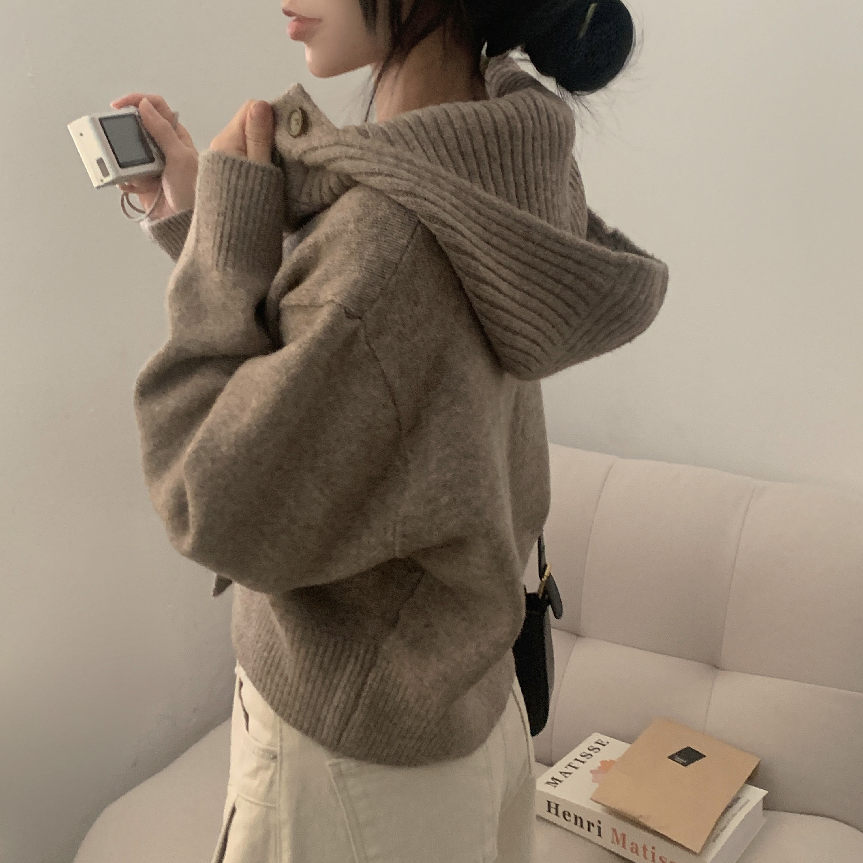 (N) nugu ツータックワイドスラックス ボアハイネックカーディガン N様専用) nugu ツータックワイドスラックス ボアハイネック