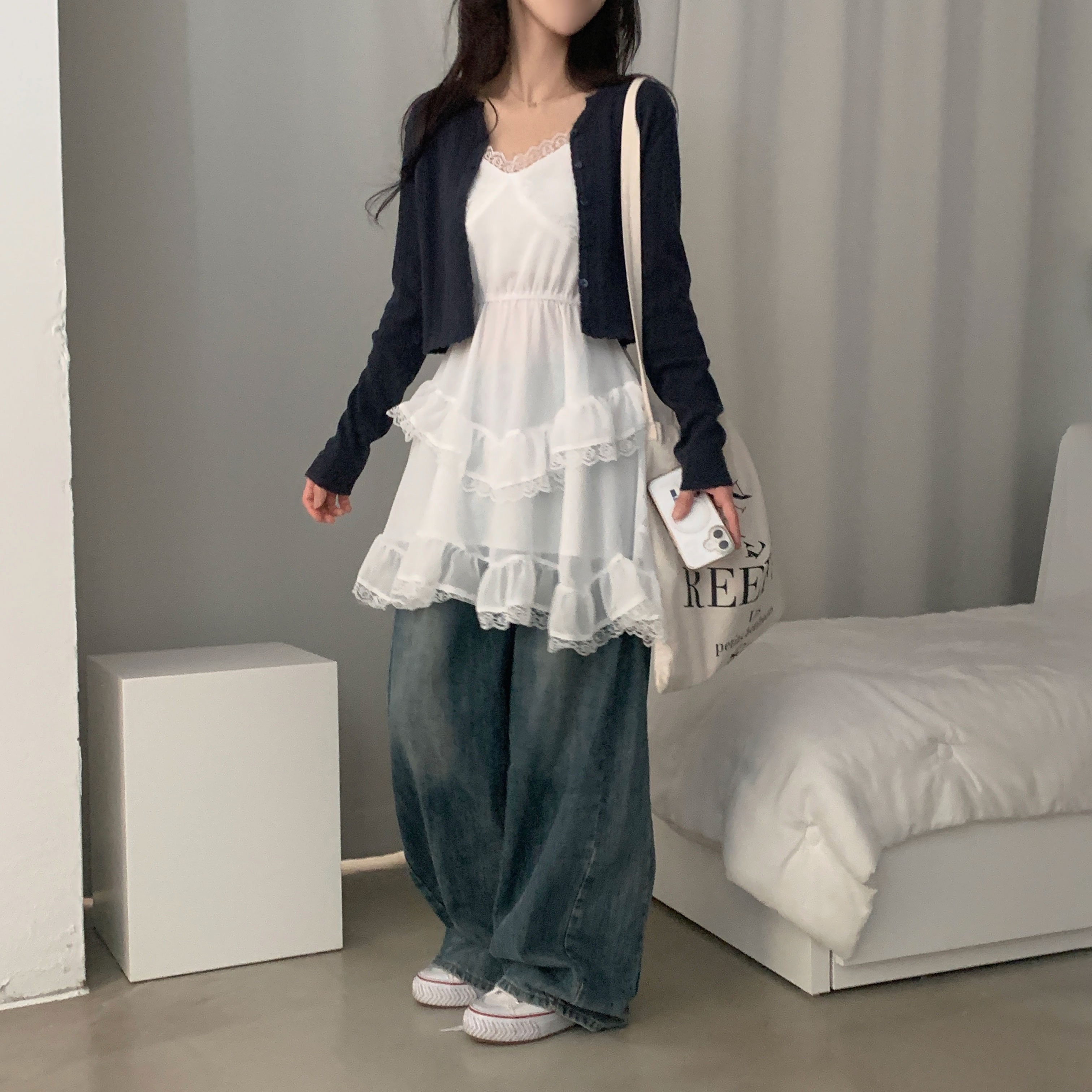 ANAYI♡ペイズリーシフォンティアード シルクキャミワンピース ANAYI♡ペイズリーシフォンティアード シルクキャミワンピース