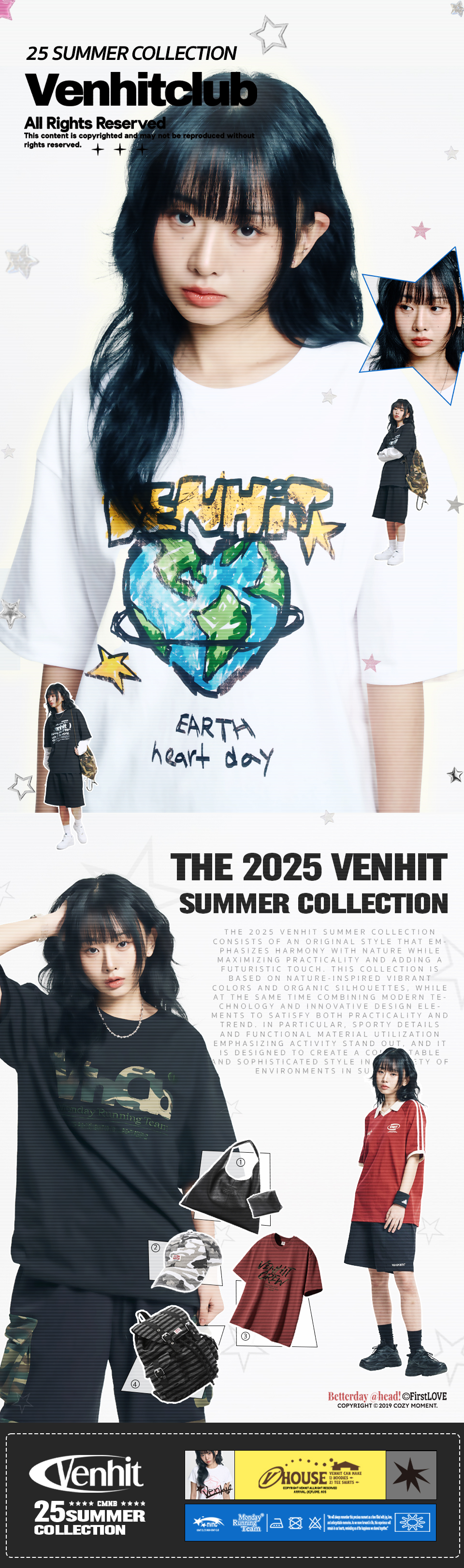 MUSINSA | VENHIT Dark Planet Cool Cotton Short Sleeve T-Shirt