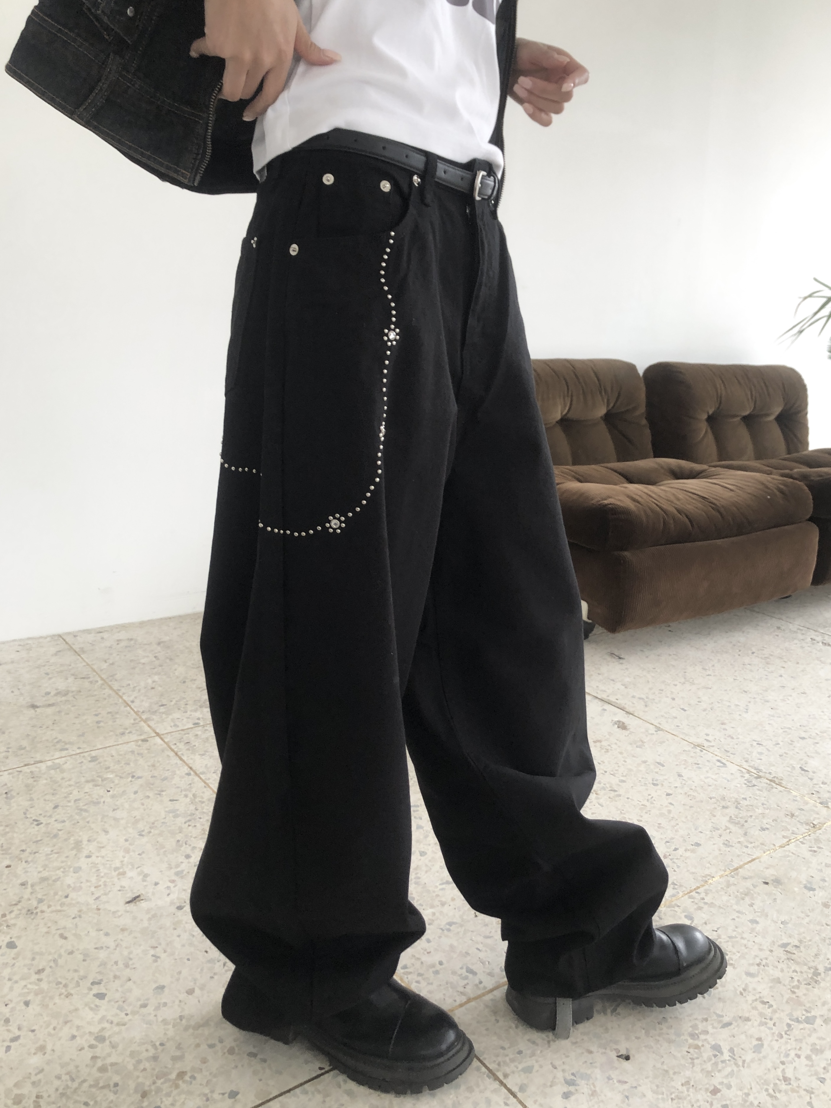 パンツ ririro キュービックフラワーラインパンツ | ファッション通販サイト NUGU