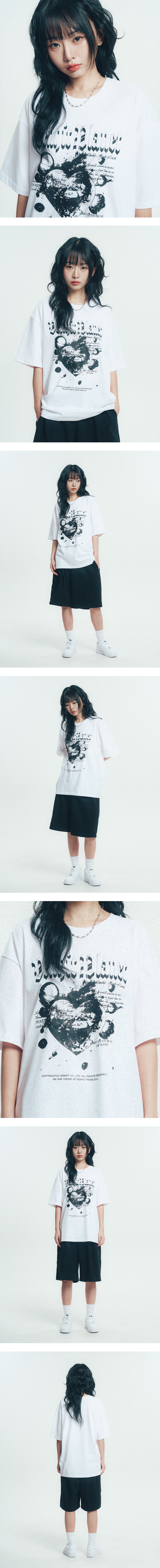 ◆25SS VENHIT Dark Planet Pigment T-shirt/3色◆ VENHIT☆韓国☆男女兼用☆DEPENDERS ピグメント 半袖Tシャツ 3色