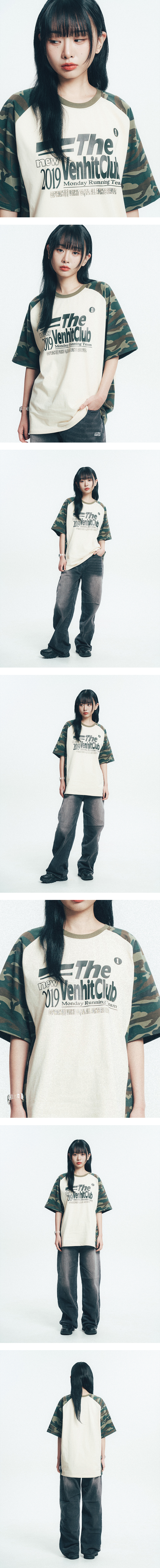 ◆25SS VENHIT Like Racing Camo Raglan T-shirt/3色◆ MUSINSA | VENHIT MRT Camo Raglan Short Sleeve T-shirt
