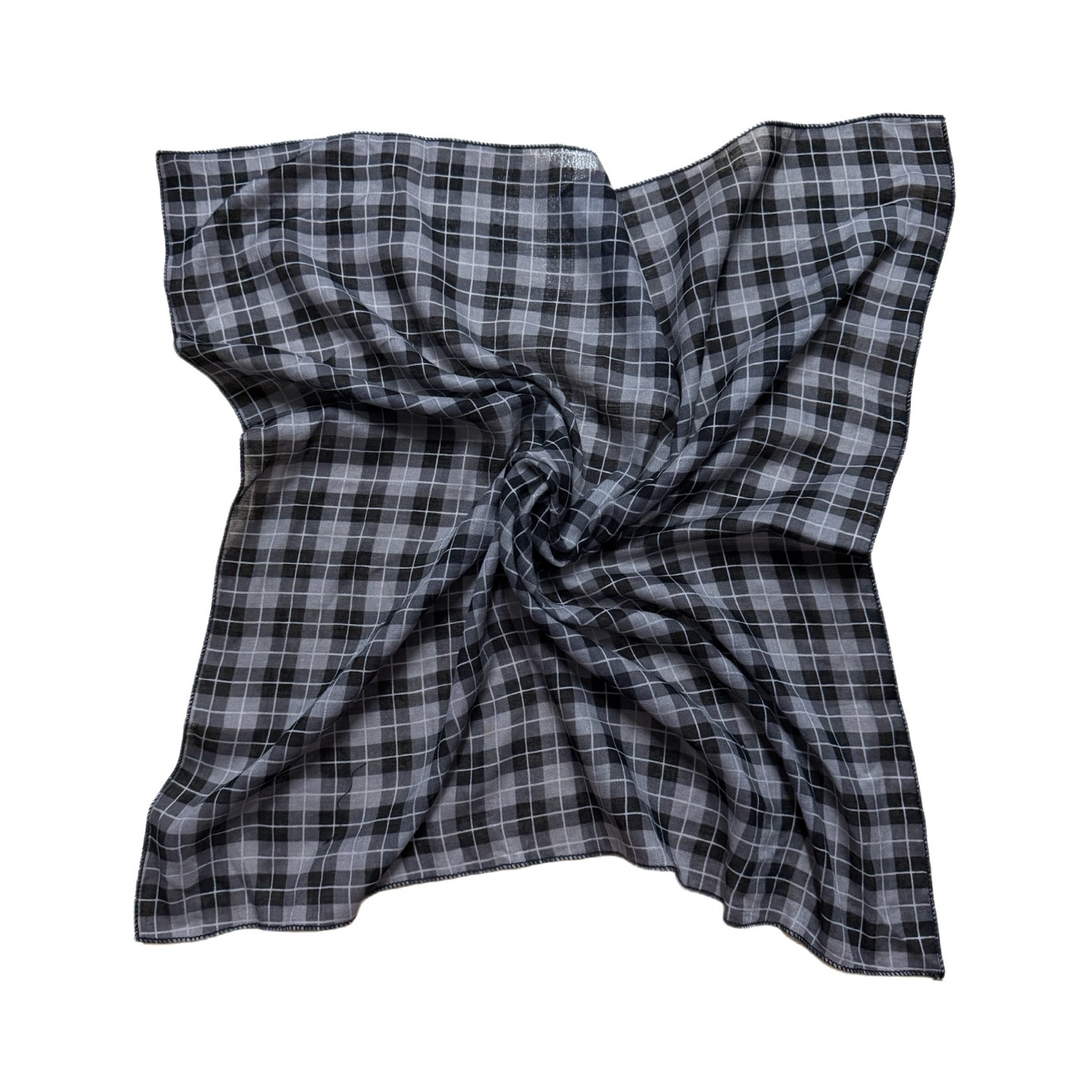 スクエアヴィンテージチェックスカーフ | ファッション通販