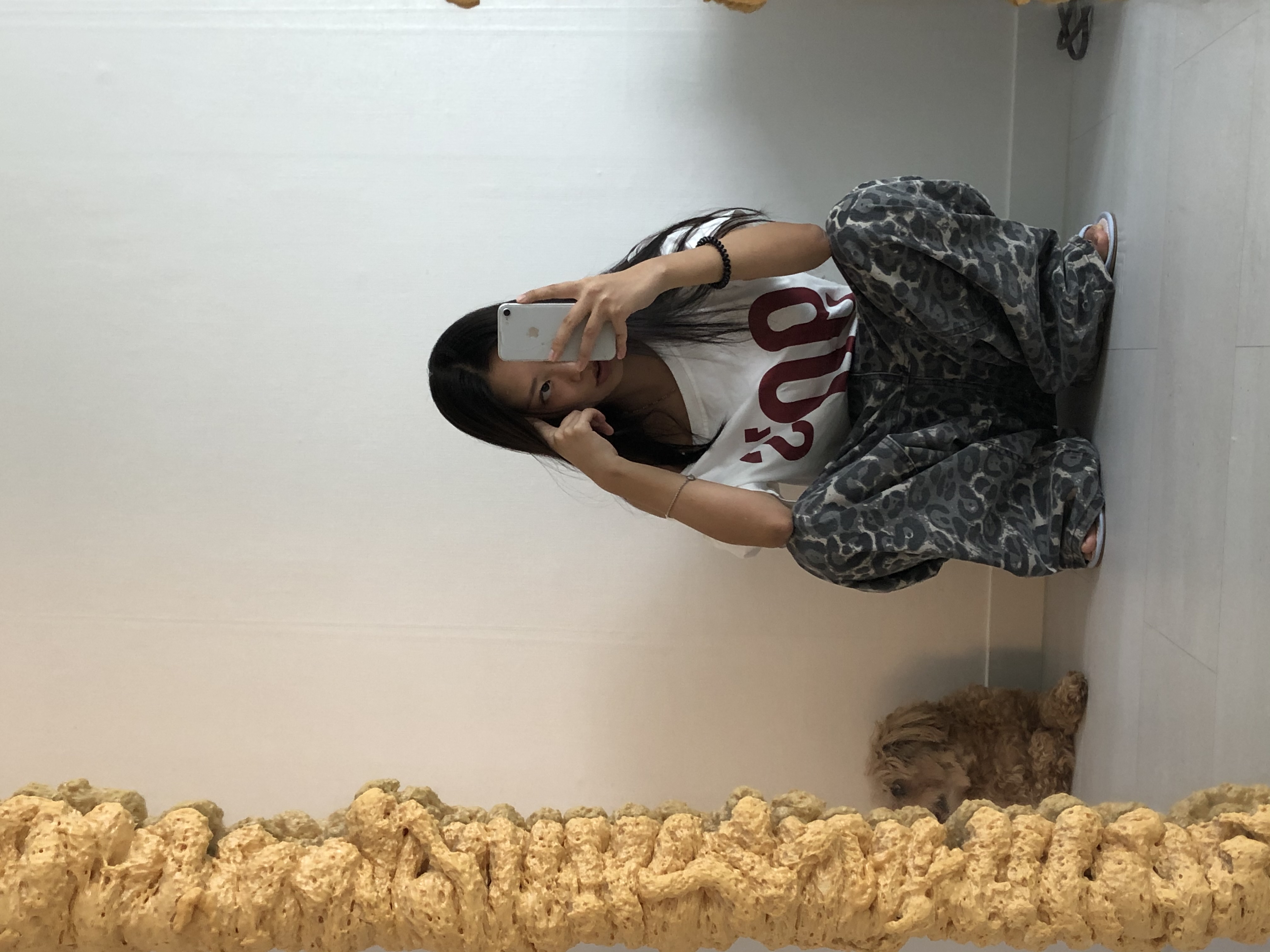 レオパード柄 ウォッシュ加工 デニムパンツ | ファッション通販サイト NUGU