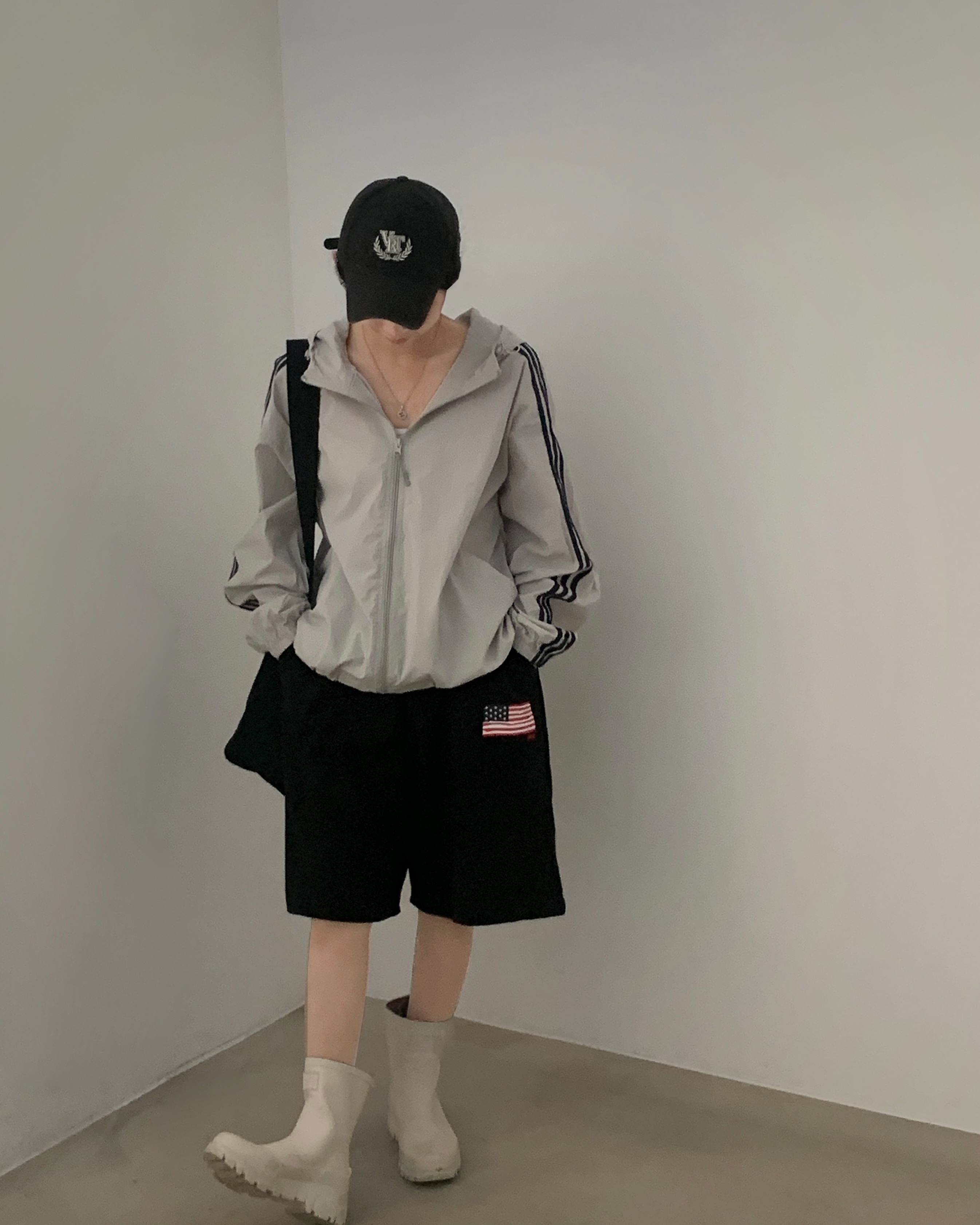 4color]ストリングナイロンマウンテンパーカー | ファッション