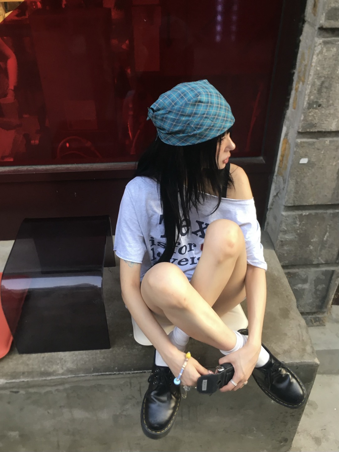 スクエアヴィンテージチェックスカーフ | ファッション通販