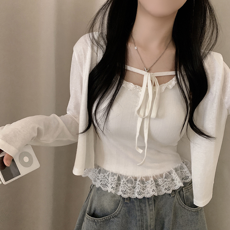 [未使用]CARINE GILSON カリーヌギルソンレースノースリーブセット Carine Gilson（カリーヌ・ギルソン）ウィメンズ - FARFETCH