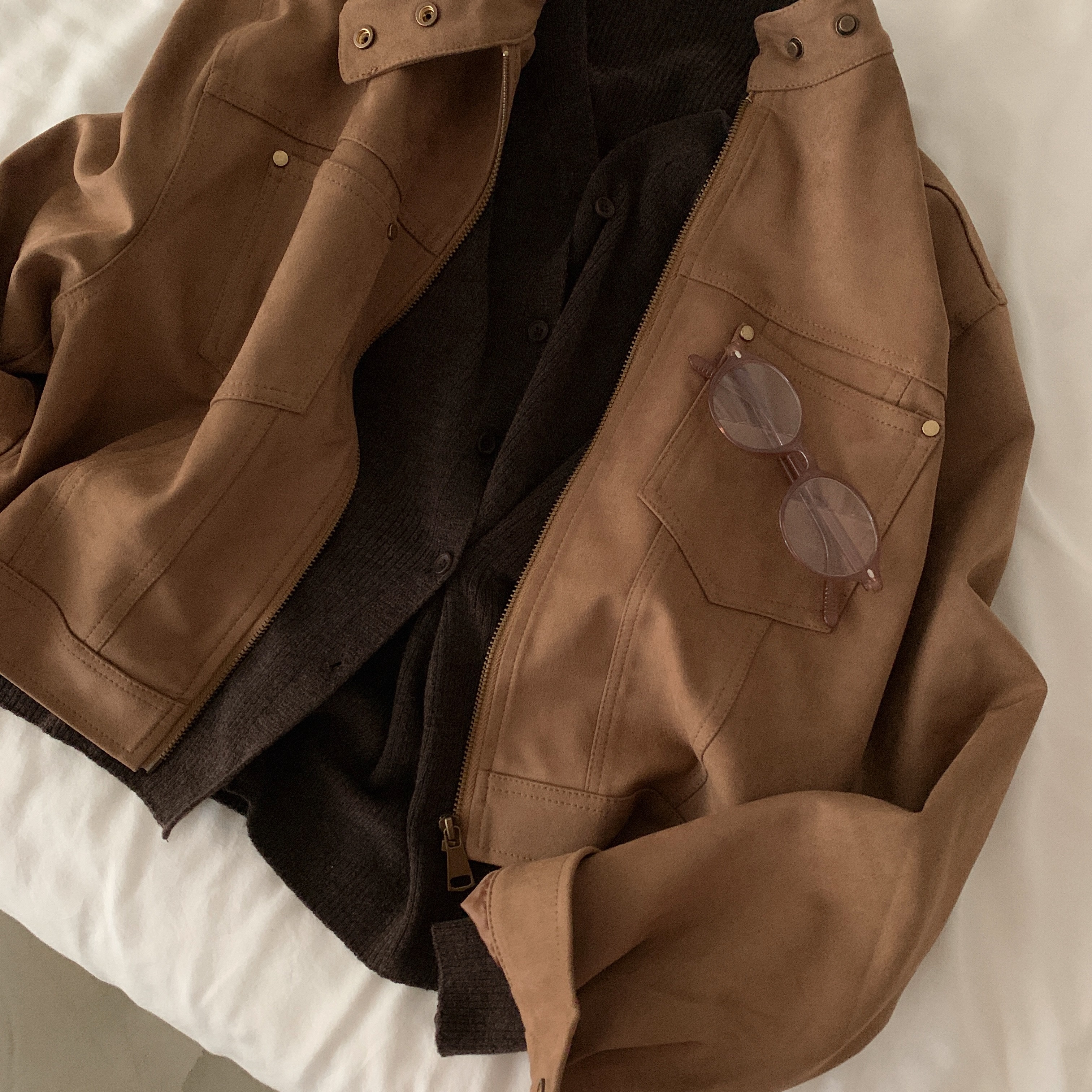 6color]ボタンリブラップニットカーディガン | ファッション通販サイト