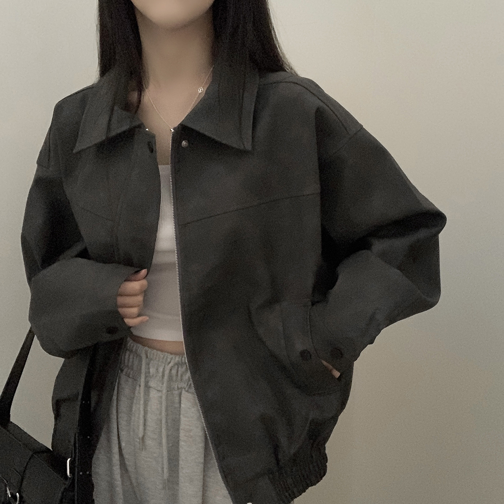 3color)オーバーサイズレザーライダージャケット | ファッション通販