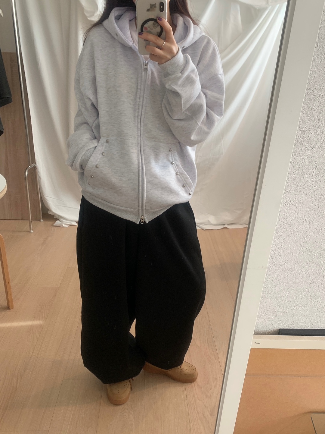 スタッズポケットフードパーカー | ファッション通販サイト NUGU