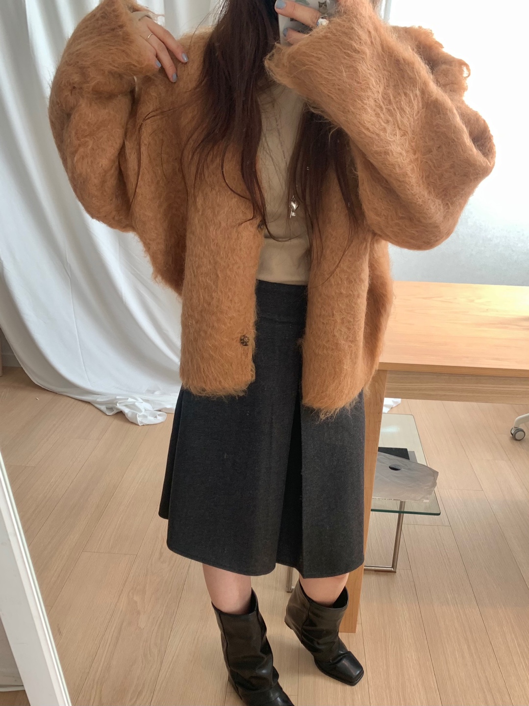 モヘアアンゴラニットカーディガン | ファッション通販サイト NUGU