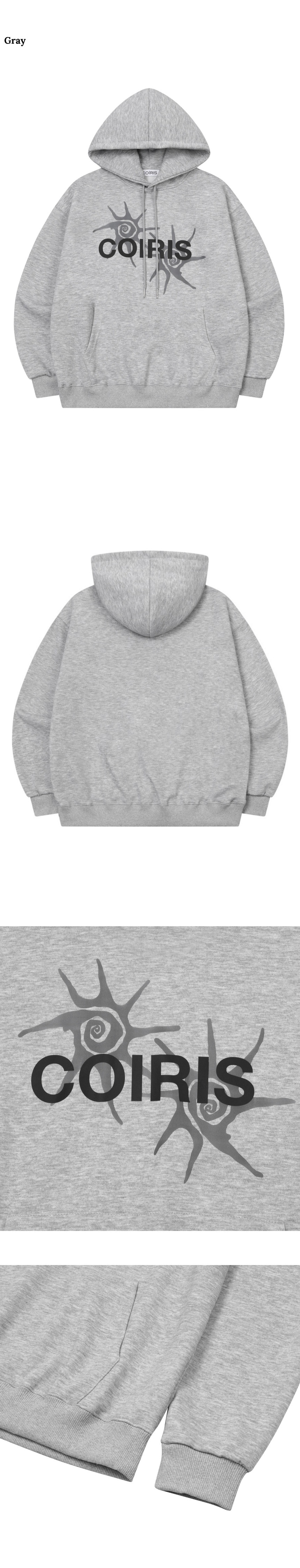 HOODIE TEE UNISEX - 2 COLORS GREY