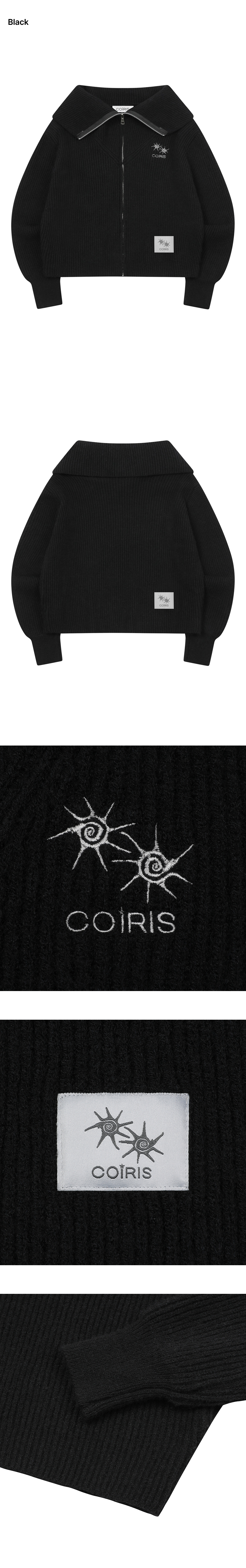 COLLAR KNIT - 3 COLORS BLACK