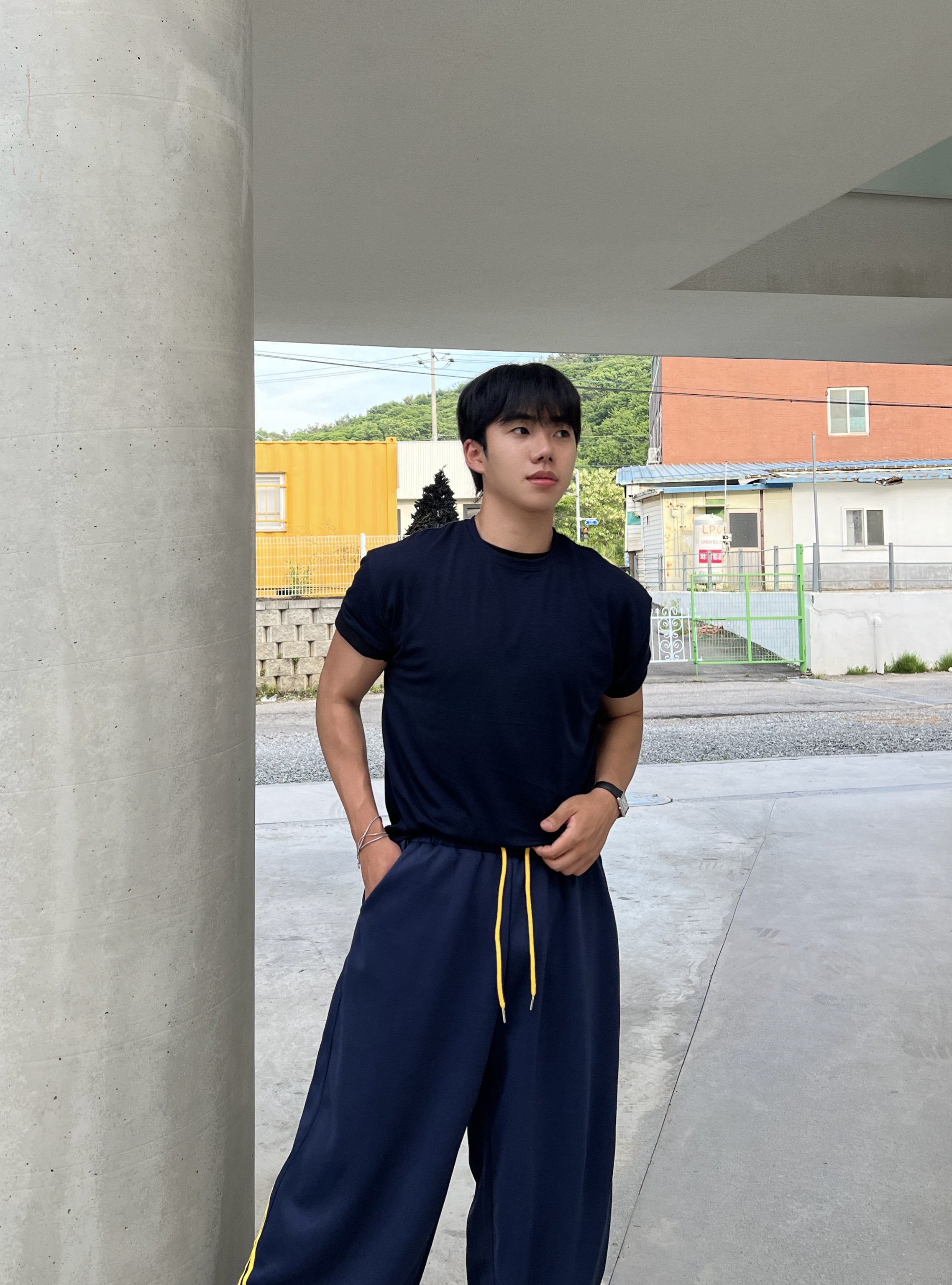 위블 크롭 레이어드 반팔 (9color)