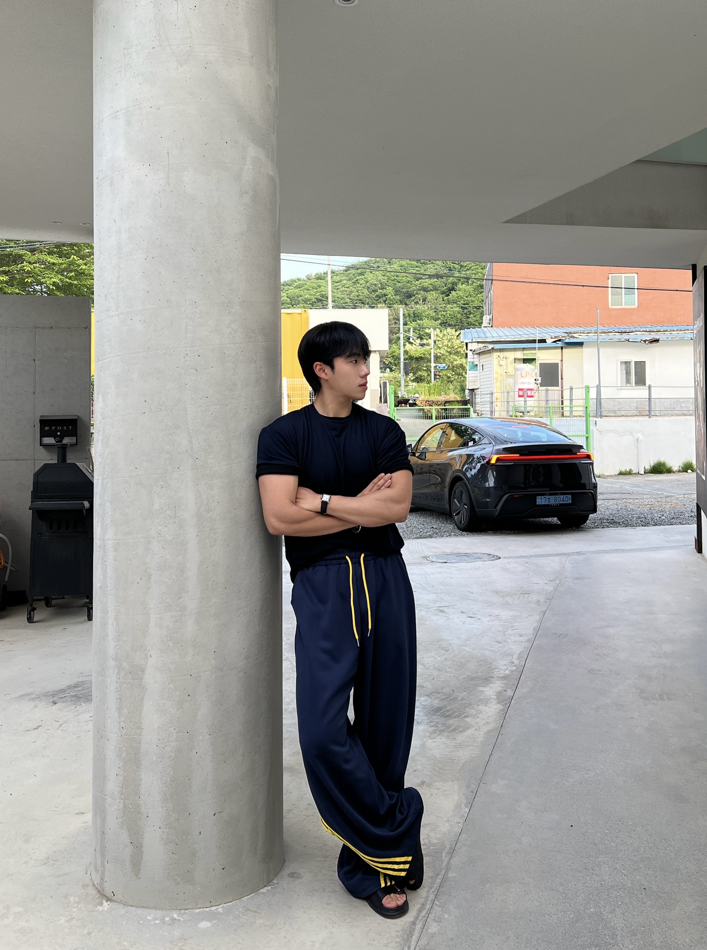 위블 크롭 레이어드 반팔 (9color)
