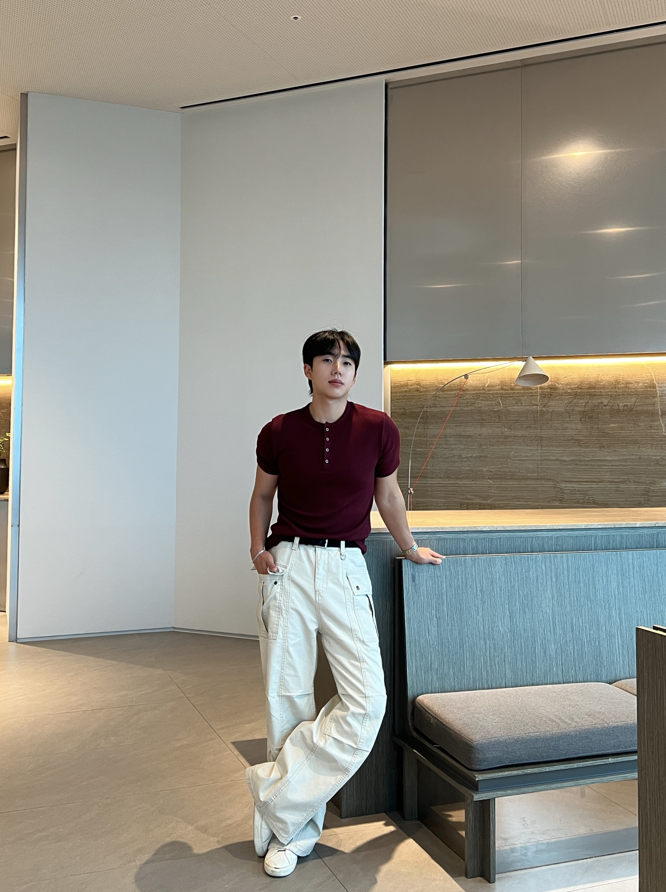 데텐 스냅 헨리넥 반팔 (5color)