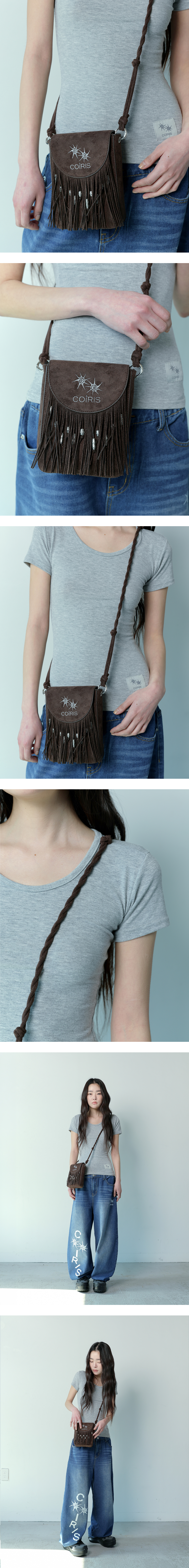 TEE MINI CROSSBODY BAG BROWN