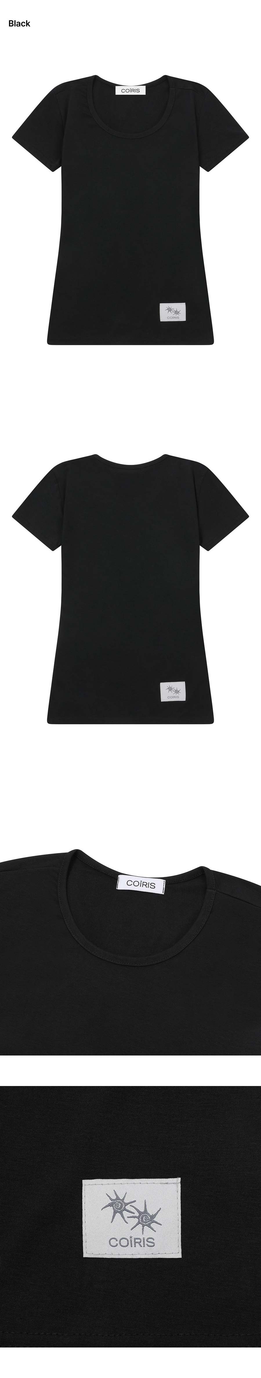SHORT SLEEVE TEE - 3 COLORS BLACK