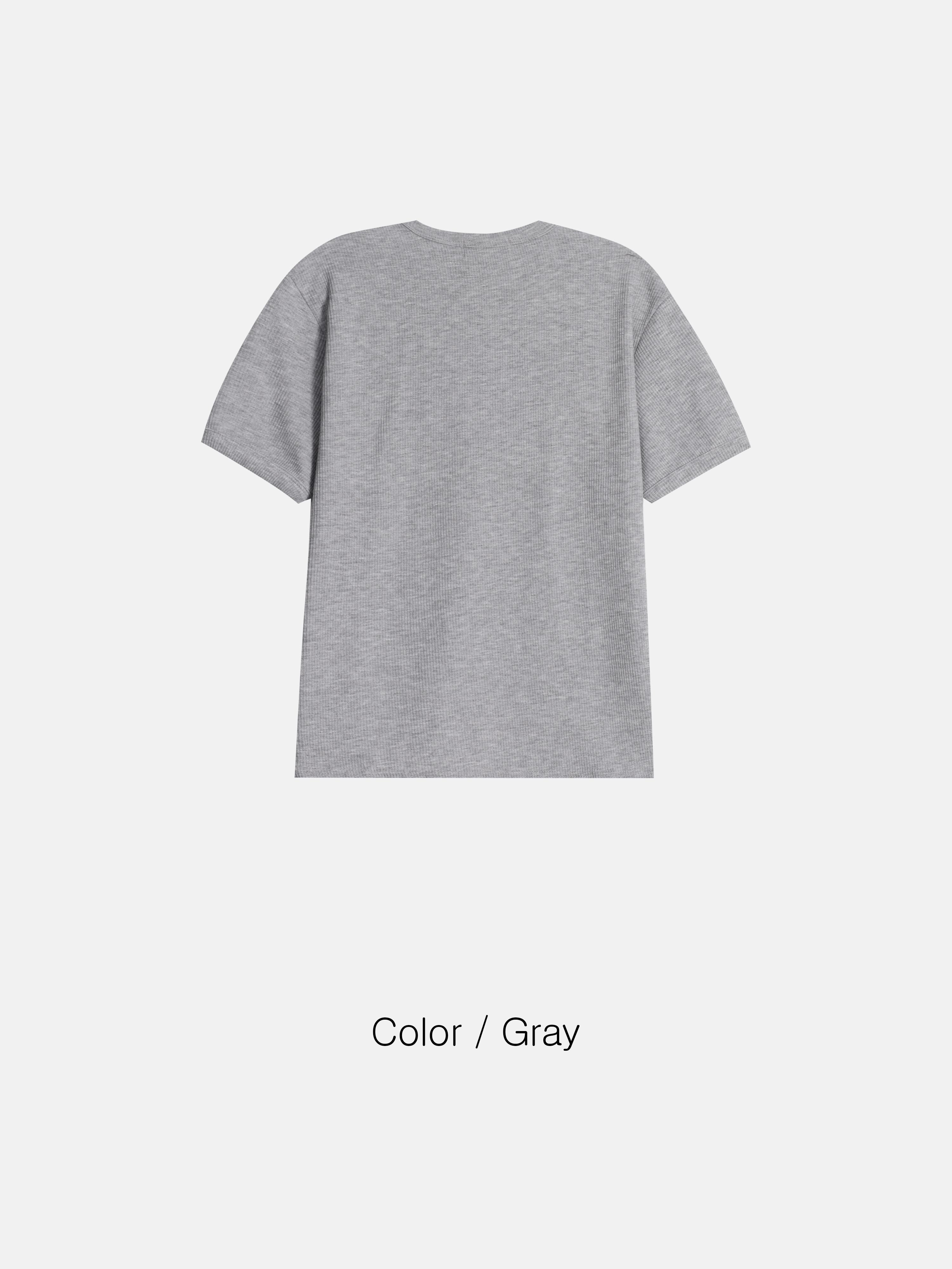 데텐 스냅 헨리넥 반팔 (5color)