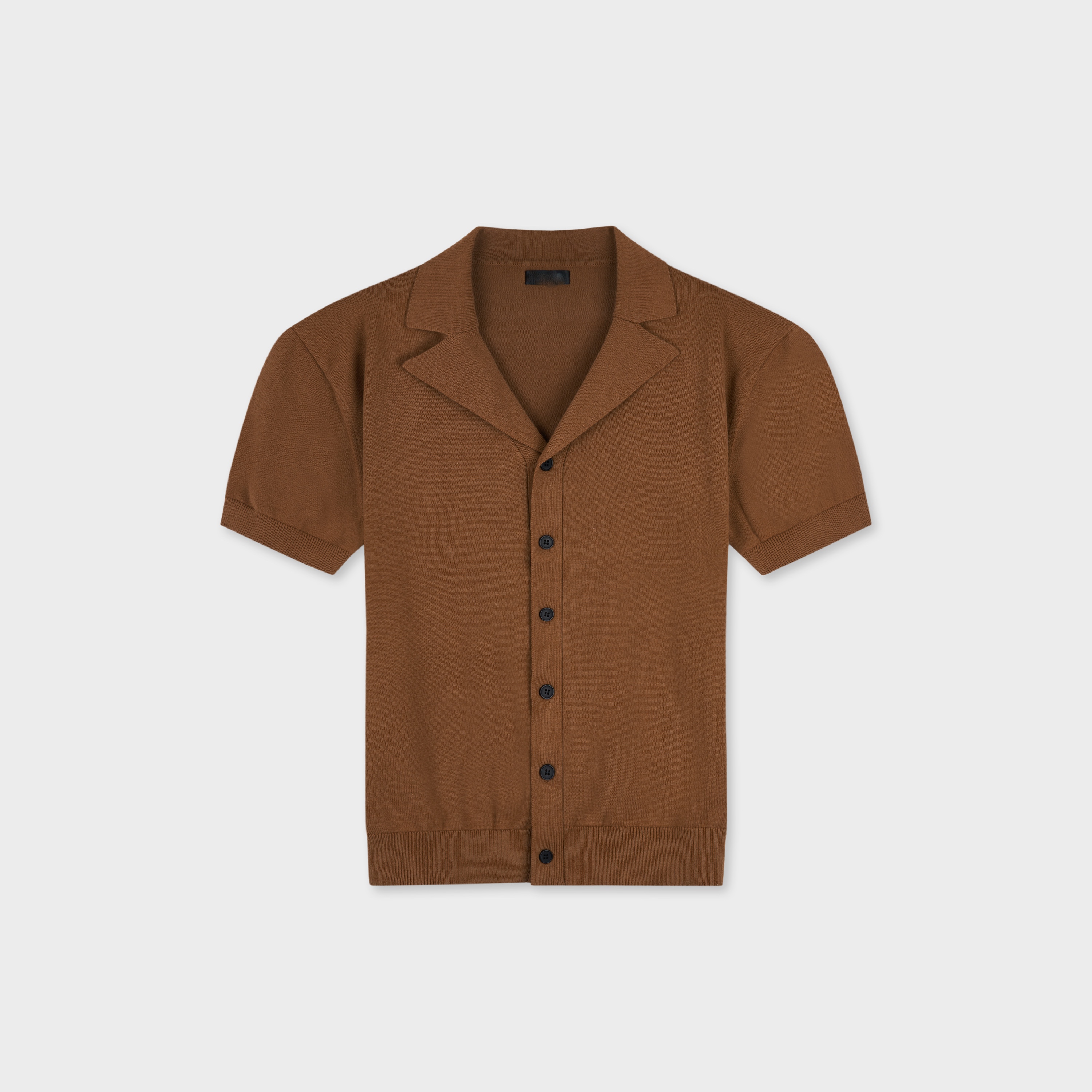 인넬 릴렉스 크롭 카라 반팔 가디건 (4color)