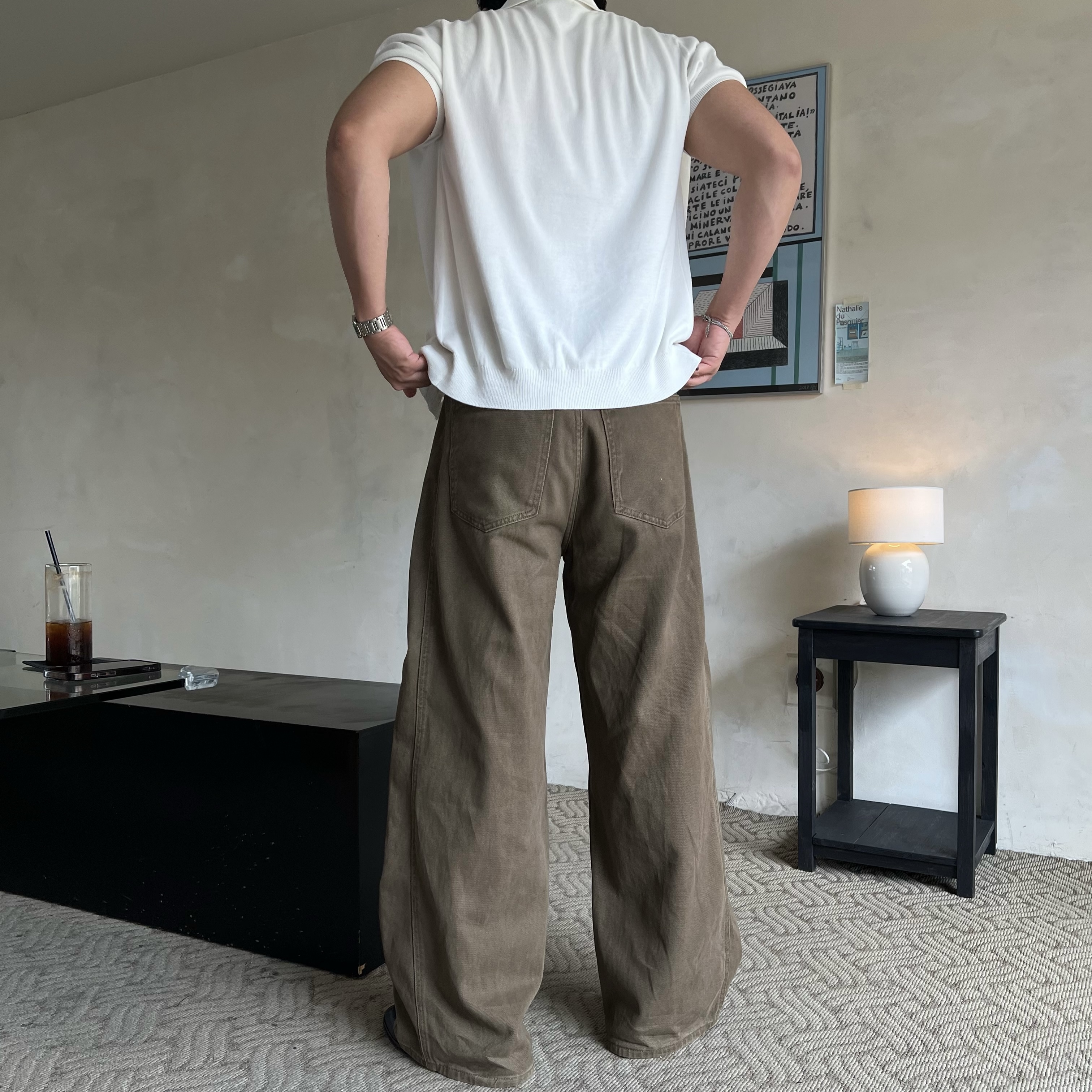 인넬 릴렉스 크롭 카라 반팔 가디건 (4color)