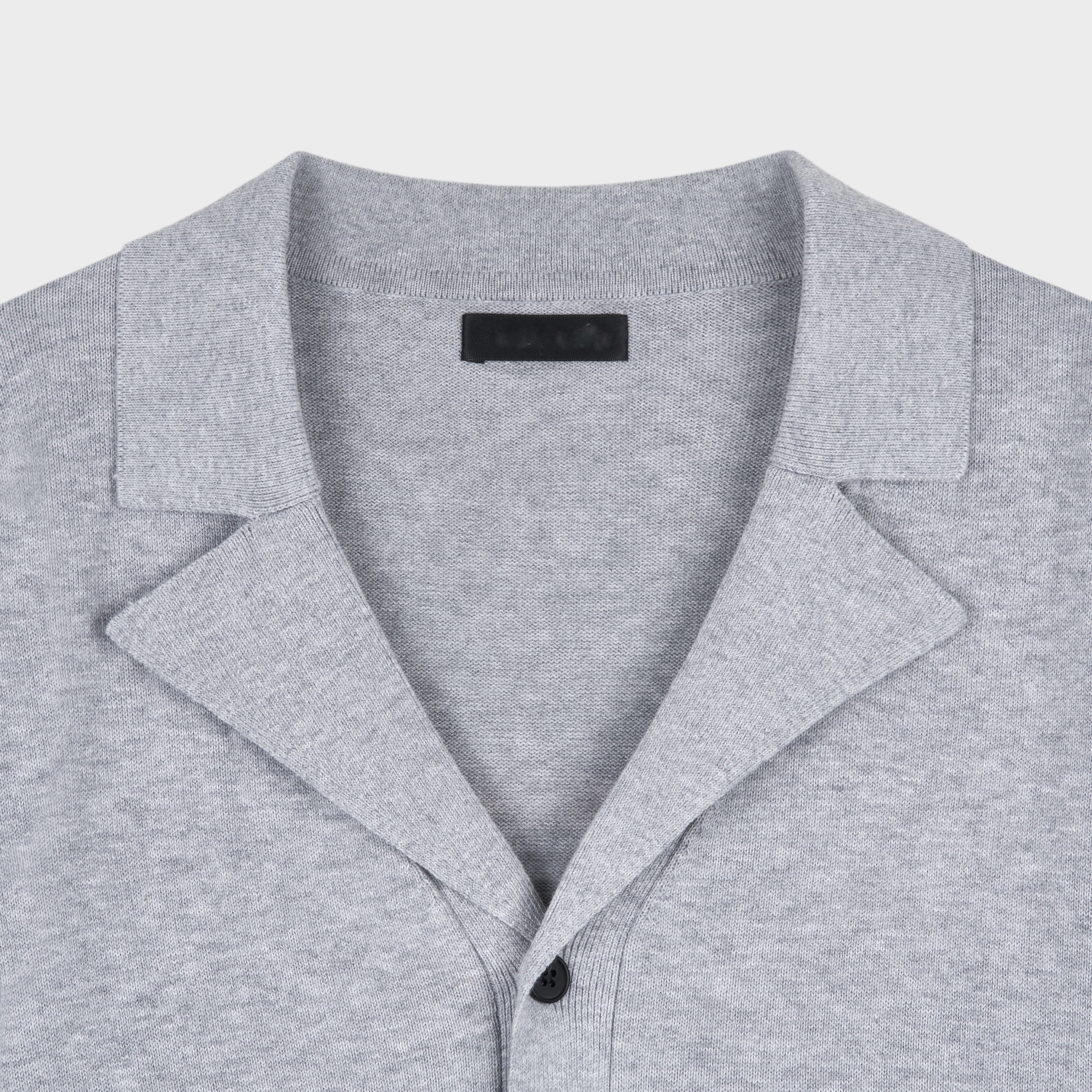 인넬 릴렉스 크롭 카라 반팔 가디건 (4color)