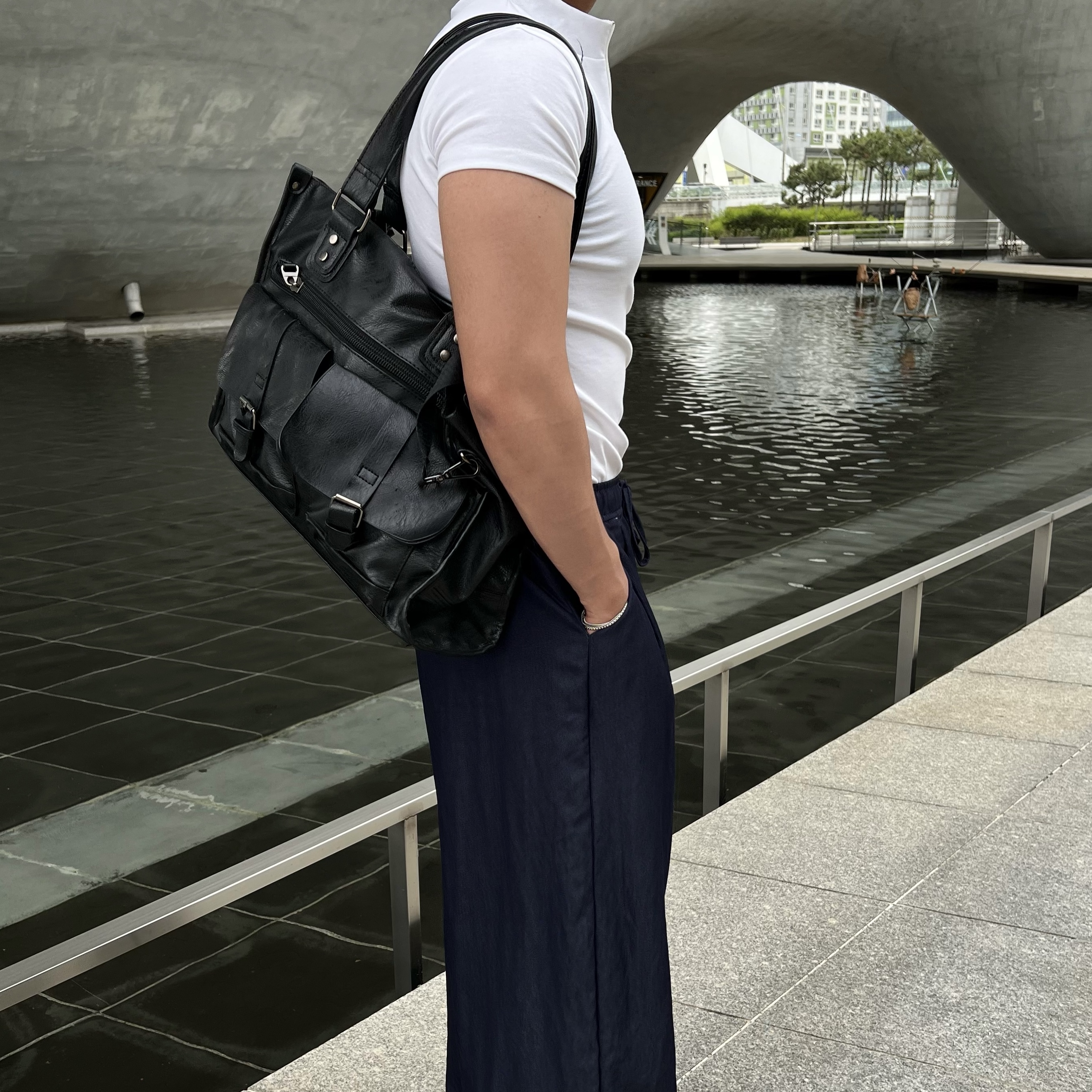 밀로 하이넥 퍼포먼스 지퍼 포인트 머슬 반팔 (2color)
