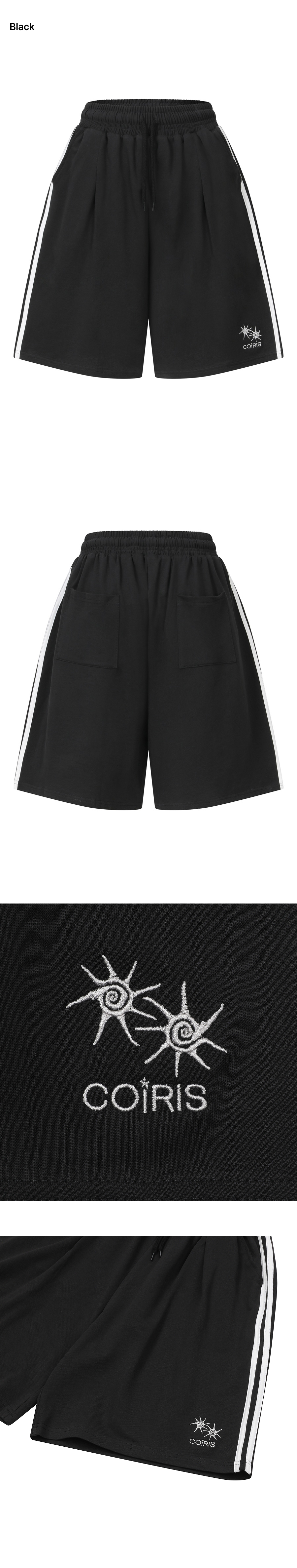 SIDE LINE PANTS - 2 COLORS BLACK