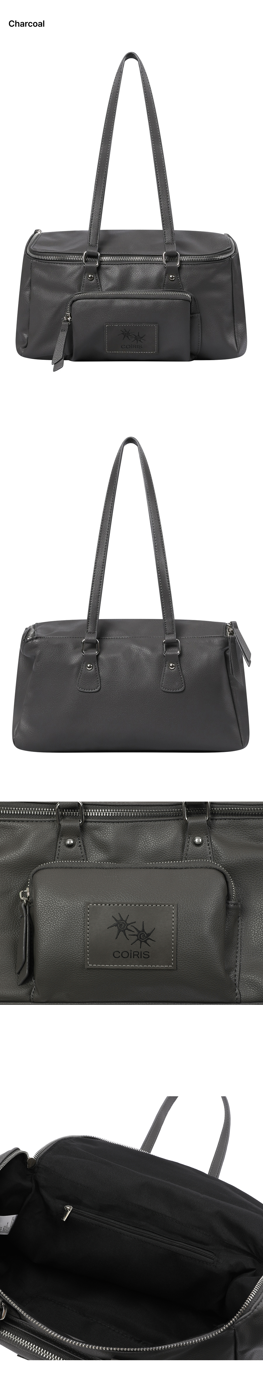 SQUARE SHOULDER BAG - 2 COLORS BLACK