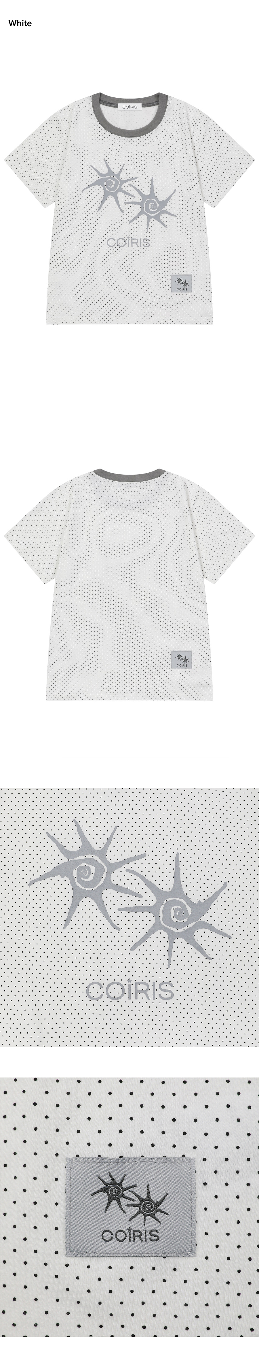 SOLUNA DOT CONTRAST SHORT SLEEVE TEE - 5 COLORS BLACK