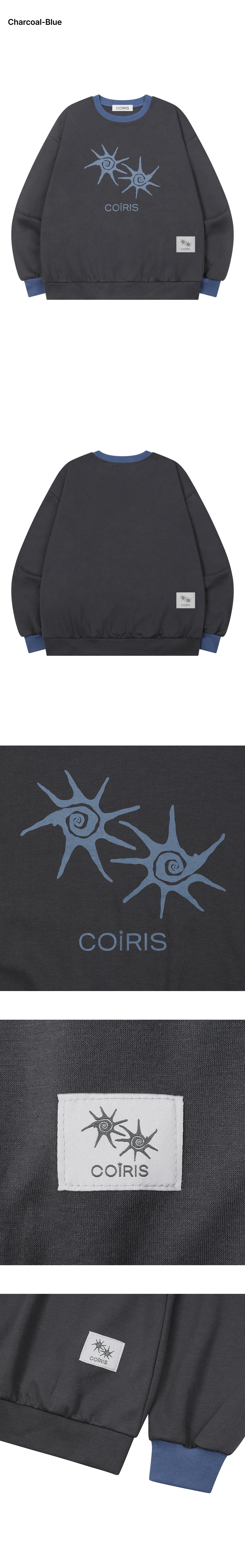 SWEATSHIRT - 11 COLORS CHARCOAL