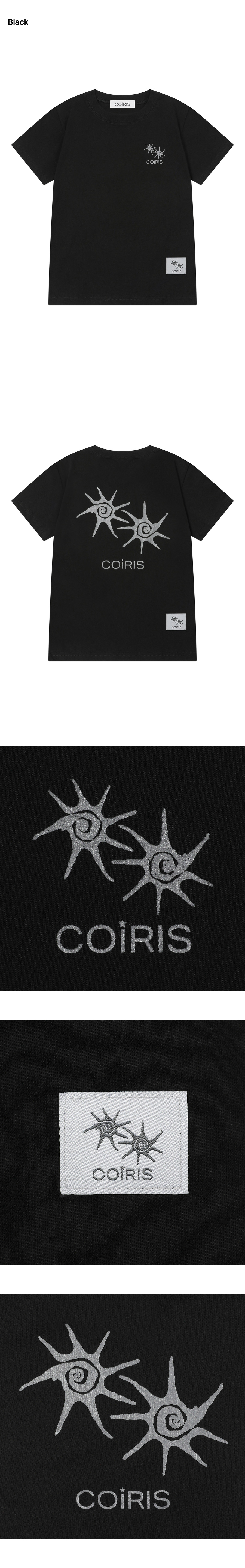 BACK LOGO SHORT SLEEVE TEE - 4 COLORS BLACK