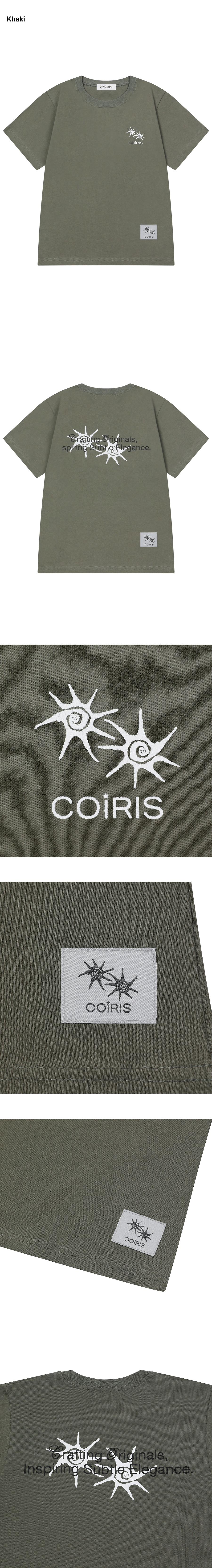 LONECK BACK LETTERING SHORT SLEEVE TEE - 3 COLORS BLACK