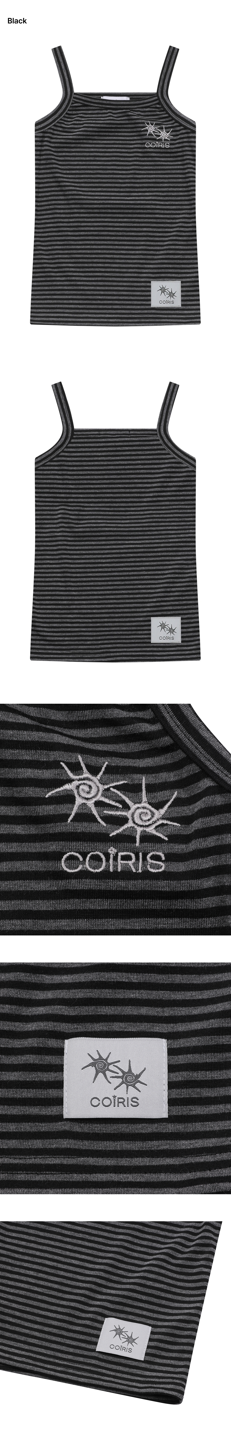 STRIPE SLEEVELESS SLEEVELESS - 2 COLORS BLACK