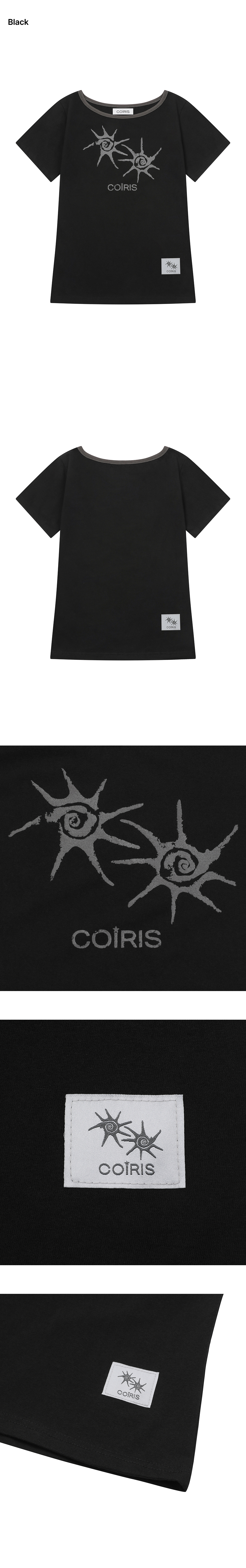 SHORT SLEEVE TEE - 11 COLORS BLACK