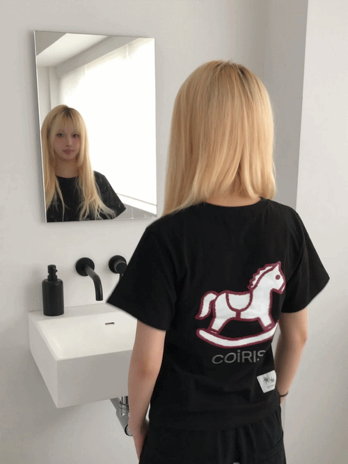 GRAPHIC SHORT SLEEVE TEE - 4 COLORS BLACK
