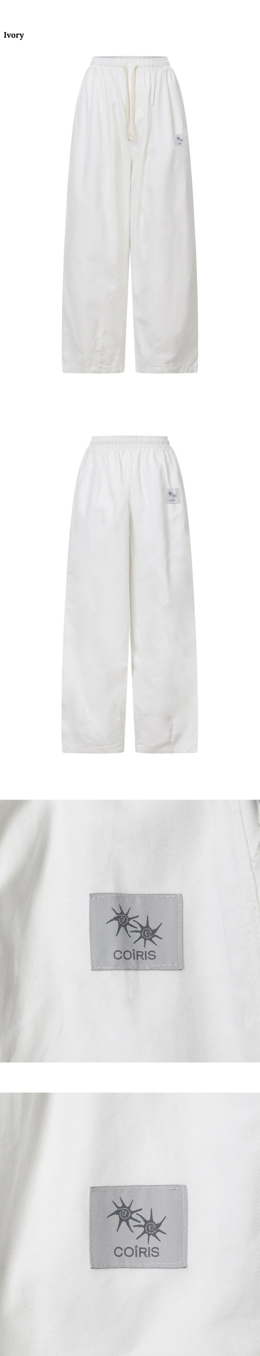 PINTUCK WIDE PANTS - 3 COLORS BLACK