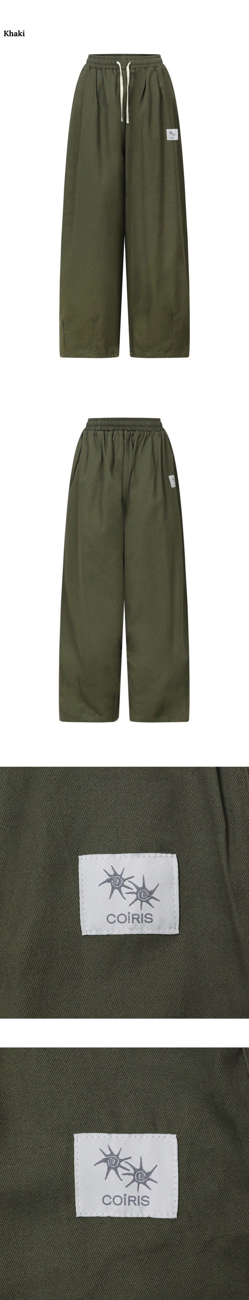 PINTUCK WIDE PANTS - 3 COLORS BLACK