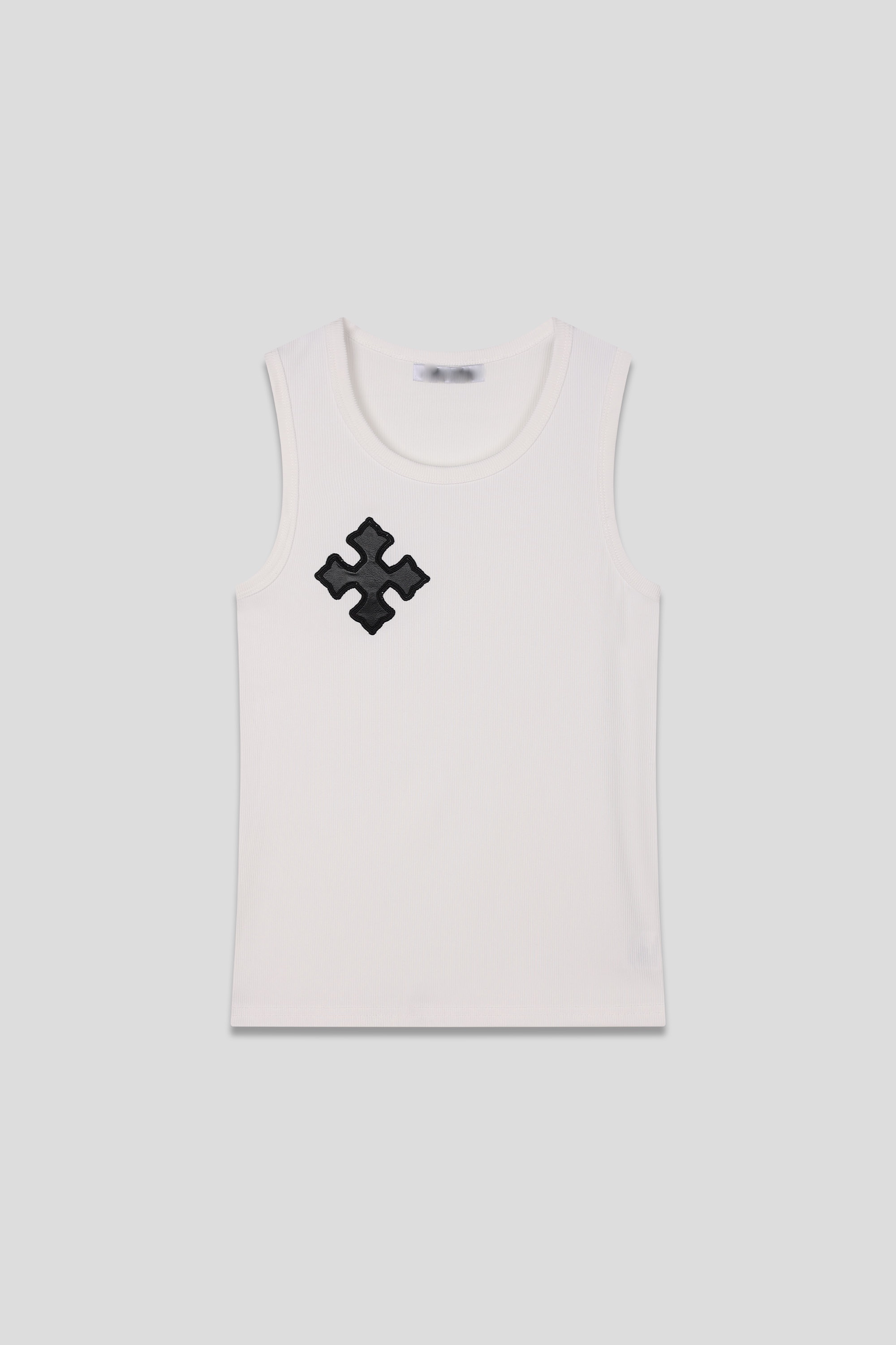 [1+1] 아트 크로스 패치 골지 나시 (2color)